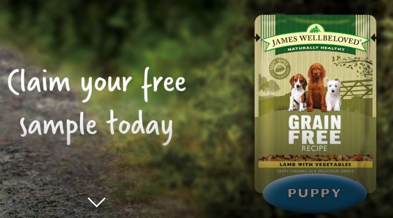 James Wellbeloved free dog food sample