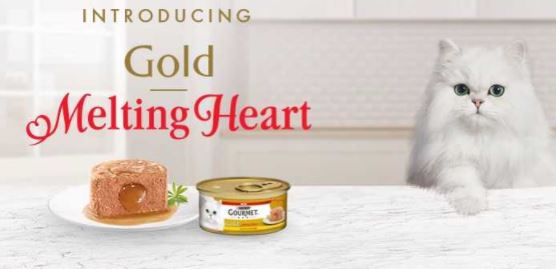 Free Gourmet Melting Heart with Chicken cat food sample