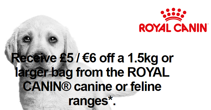 Free £5 voucher for Royal Canin pet food