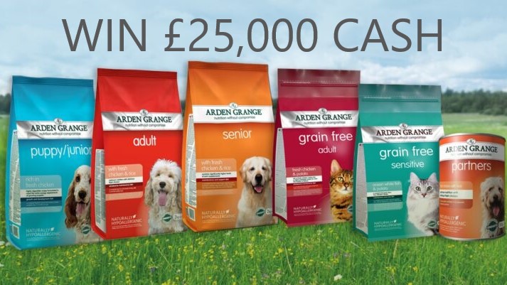 Win Â£25,000 cash and pet food prizes