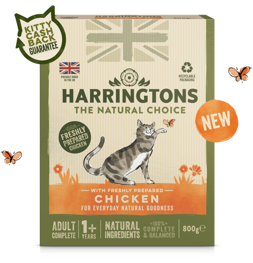 Free pack of Harringtons cat food