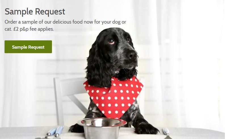 Land of Holistic Pets Free Dog Food Sample