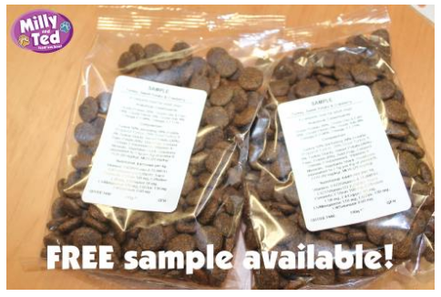 Milly & Ted Free Sample dog food