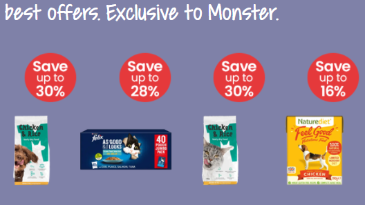 Monster Pet Supplies Discount deals