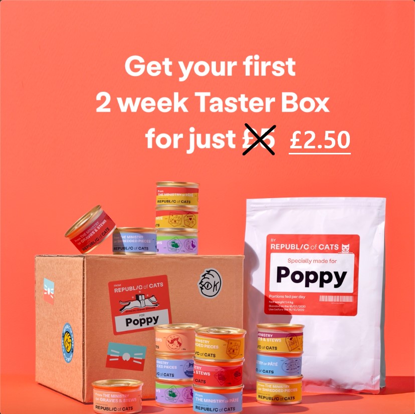 2 week discount trial Republic of Cats taster box